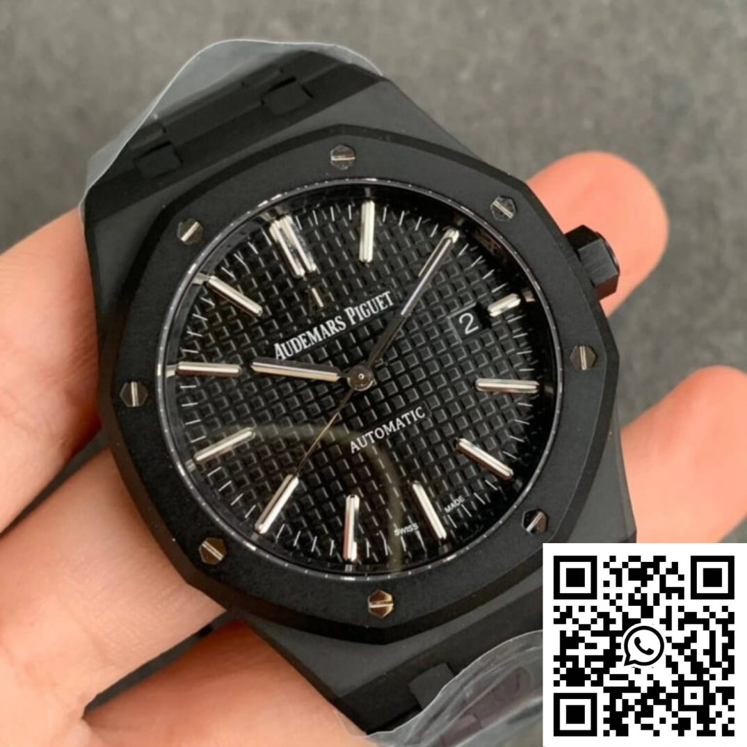 Audemars Piguet Royal Oak 15400 DLC Version ZF Factory Frosted Black Dial Add to Wishlist Compare Audemars Piguet Royal Oak 15400 DLC Version ZF Factory Frosted Black Dial Add to Wishlist Compare - Image 7