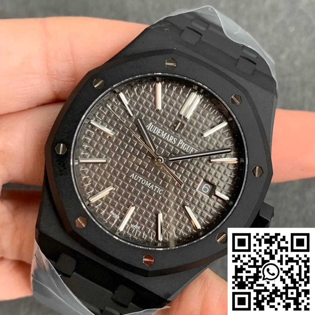 Audemars Piguet Royal Oak 15400 DLC Version ZF Factory Frosted Grey Dial Audemars Piguet Royal Oak 15400 DLC Version ZF Factory Frosted Grey Dial - Image 2