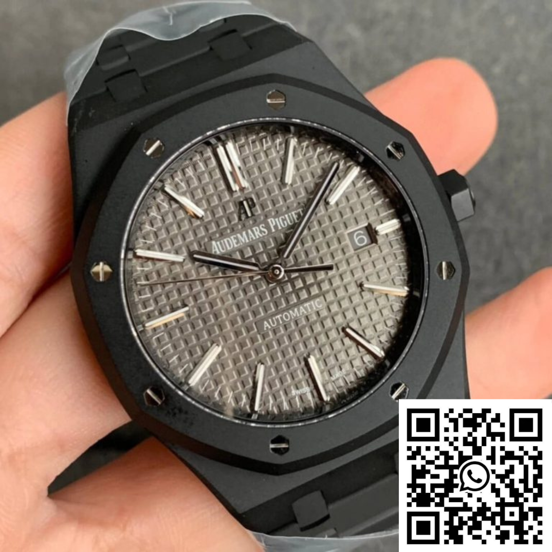 Audemars Piguet Royal Oak 15400 DLC Version ZF Factory Frosted Grey Dial Audemars Piguet Royal Oak 15400 DLC Version ZF Factory Frosted Grey Dial - Image 3