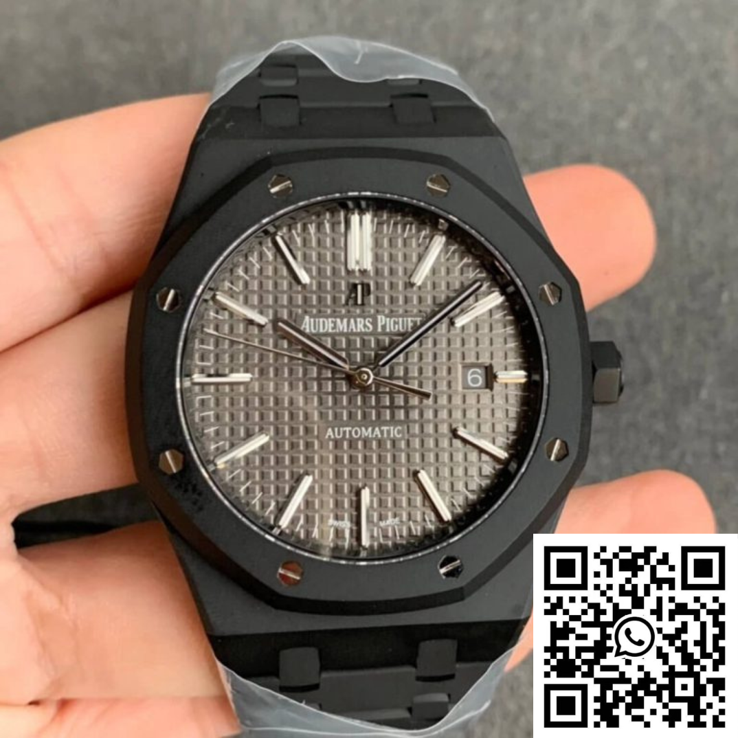 Audemars Piguet Royal Oak 15400 DLC Version ZF Factory Frosted Grey Dial Audemars Piguet Royal Oak 15400 DLC Version ZF Factory Frosted Grey Dial