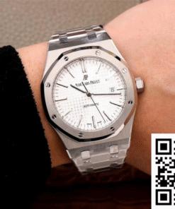 Alternative view of Audemars Piguet Royal Oak 15400ST.OO.1220ST.02 ZF Factory White Dial