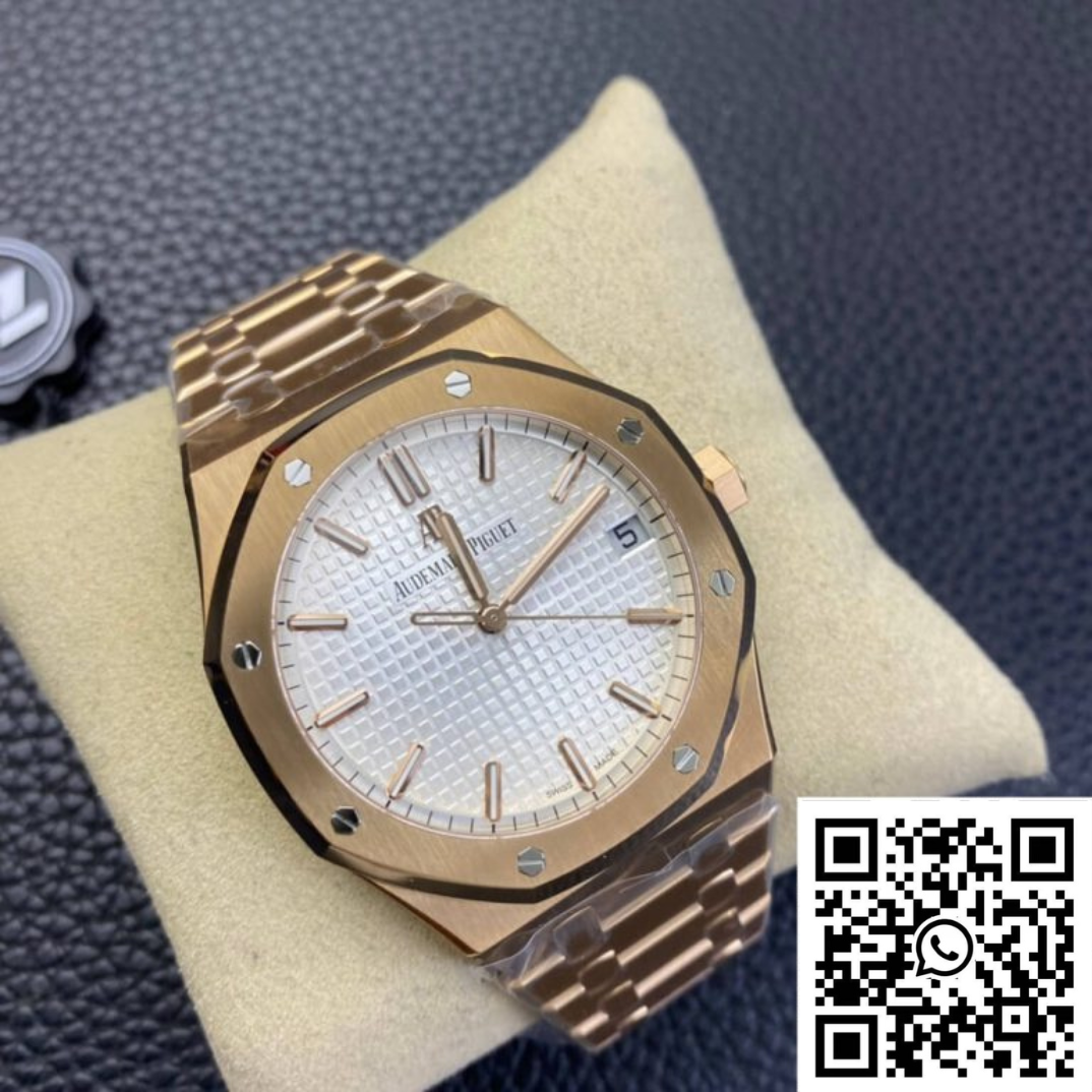Audemars Piguet Royal Oak 15500 ZF Factory Rose Gold Version White Dial Audemars Piguet Royal Oak 15500 ZF Factory Rose Gold Version White Dial - Image 8