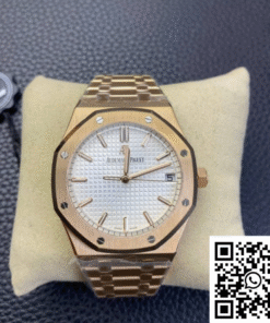 Audemars Piguet Royal Oak 15500 ZF Factory Rose Gold Version White Dial