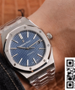 Alternative view of Audemars Piguet Royal Oak 15500ST.OO.1220ST.01 ZF Factory Blue Dial