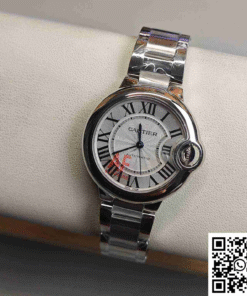 Alternative view of Ballon Bleu De Cartier 33MM CRWSBB0044 AF Factory White Dial