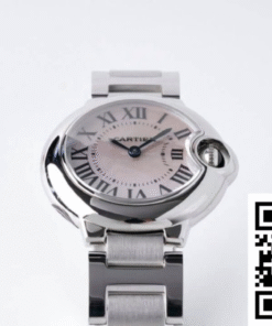 Alternative view of Ballon Bleu De Cartier 28MM AF Factory Stainless Steel Strap