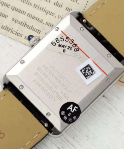 Cartier Tank CRWSTA0053 AF Factory 31mm Stainless Steel White Dial Black Band Cartier Tank CRWSTA0053 AF Factory 31mm Stainless Steel White Dial Black Band 9 7