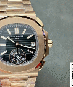 Patek Philippe Nautilus 5980 3K Factory Rose Gold Black Dial