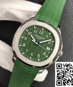 Alternative view of Patek Philippe Aquanaut 5168G 3K Factory Green Strap