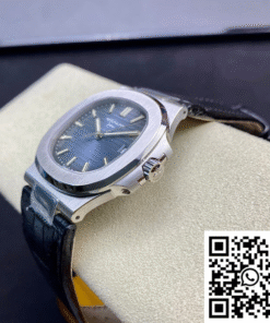 Alternative view of Patek Philippe Nautilus 5711 3K Factory Cowhide Strap