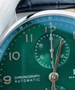 Alternative view of IWC Portugieser IW371615 ZF Factory Leather Band Green Dia