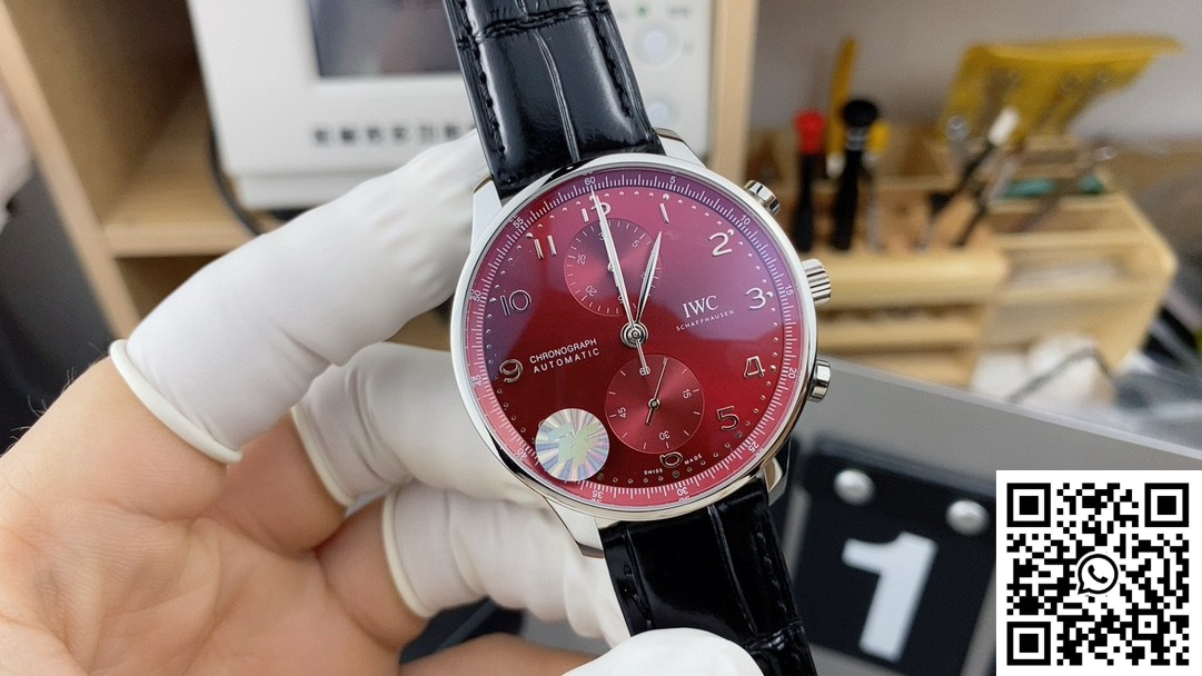 IWC Portugieser IW371629 ZF Factory Leather Band Red Dial IWC Portugieser IW371629 ZF Factory Leather Band Red Dial - Image 2