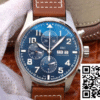 IWC Pilot's watch blue dial front veiw