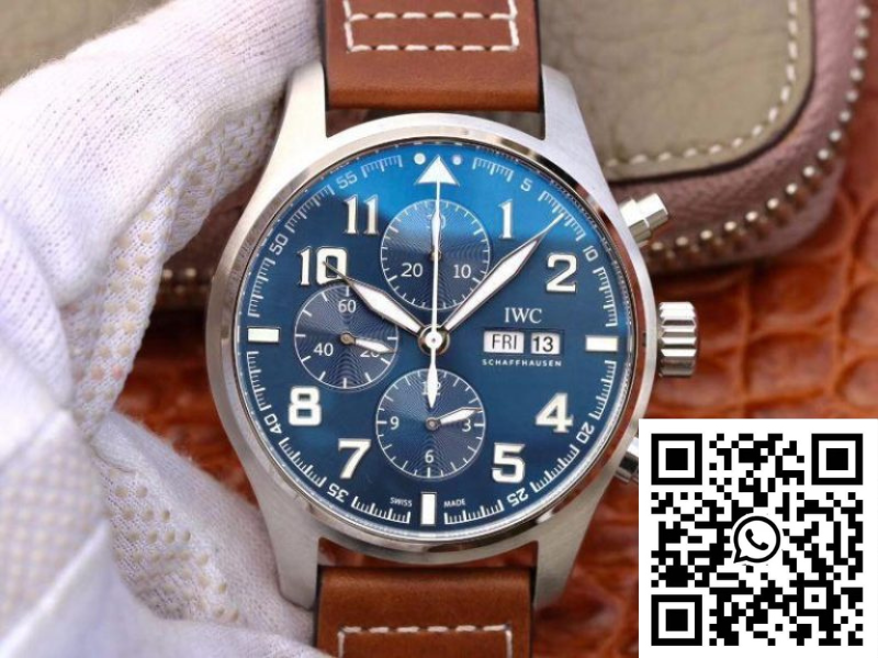 IWC Pilot Chronograph Edition Le Petit Prince IW377714 ZF Factory Blue Dial IWC Pilot's watch blue dial front veiw