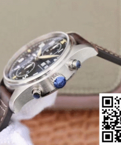 IWC Pilot Spitfire Chronograph IW387903 ZF Factory black dial.