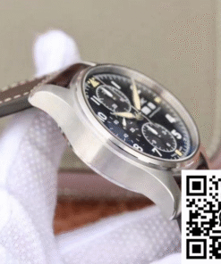 IWC Pilot Spitfire Chronograph IW387903 ZF Factory black dial.