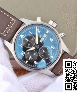 IWC Pilot Spitfire Chronograph IW387903 ZF Factory black dial.